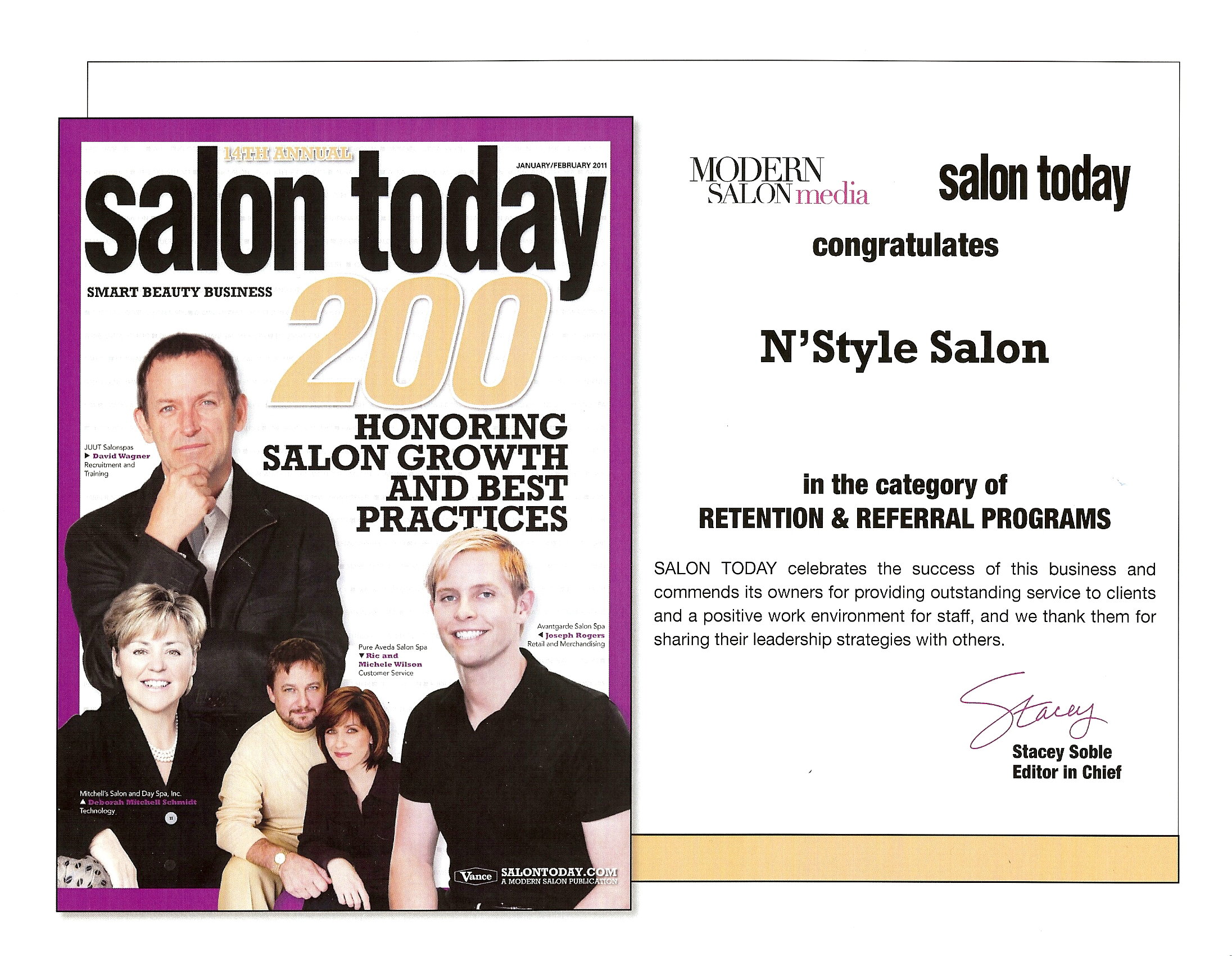 Salon Today Top 200 Salons Retention & Referral Programs