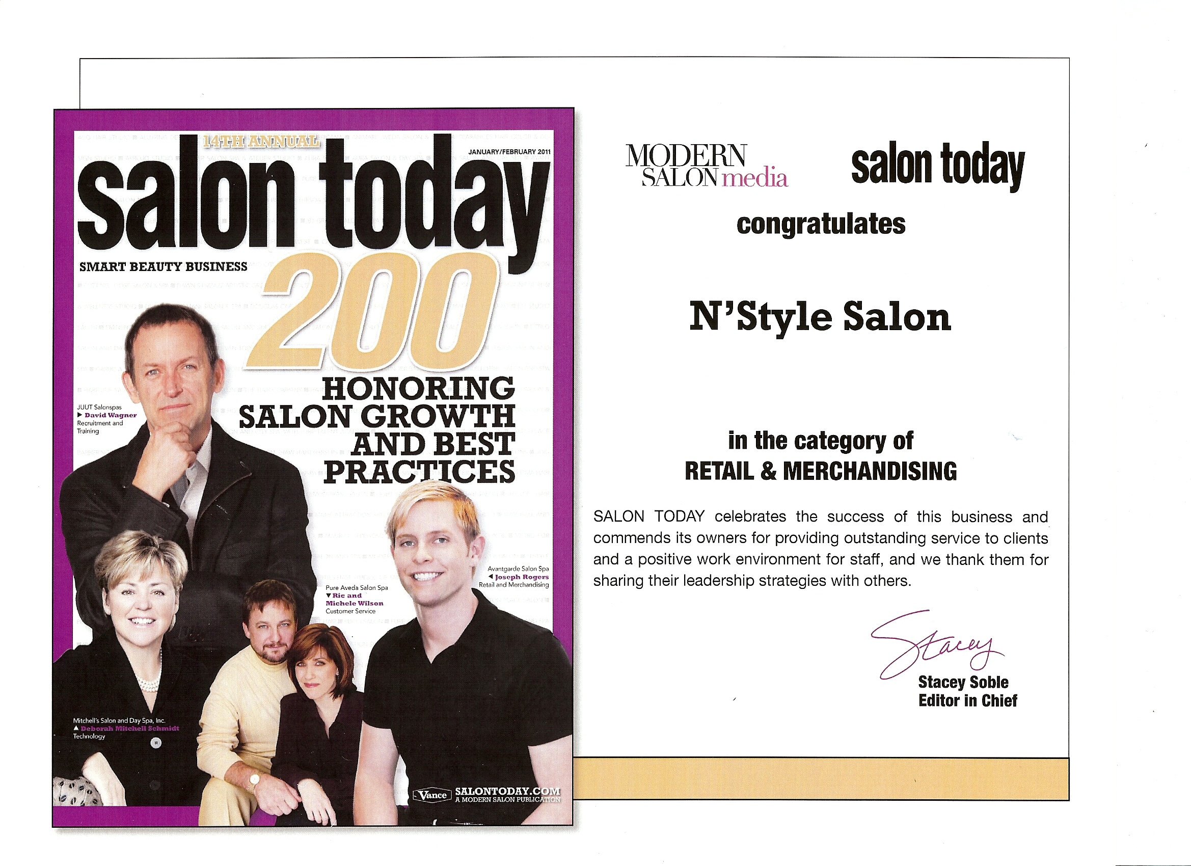 Salon Today Top 200 Salons Retail & Merchandising